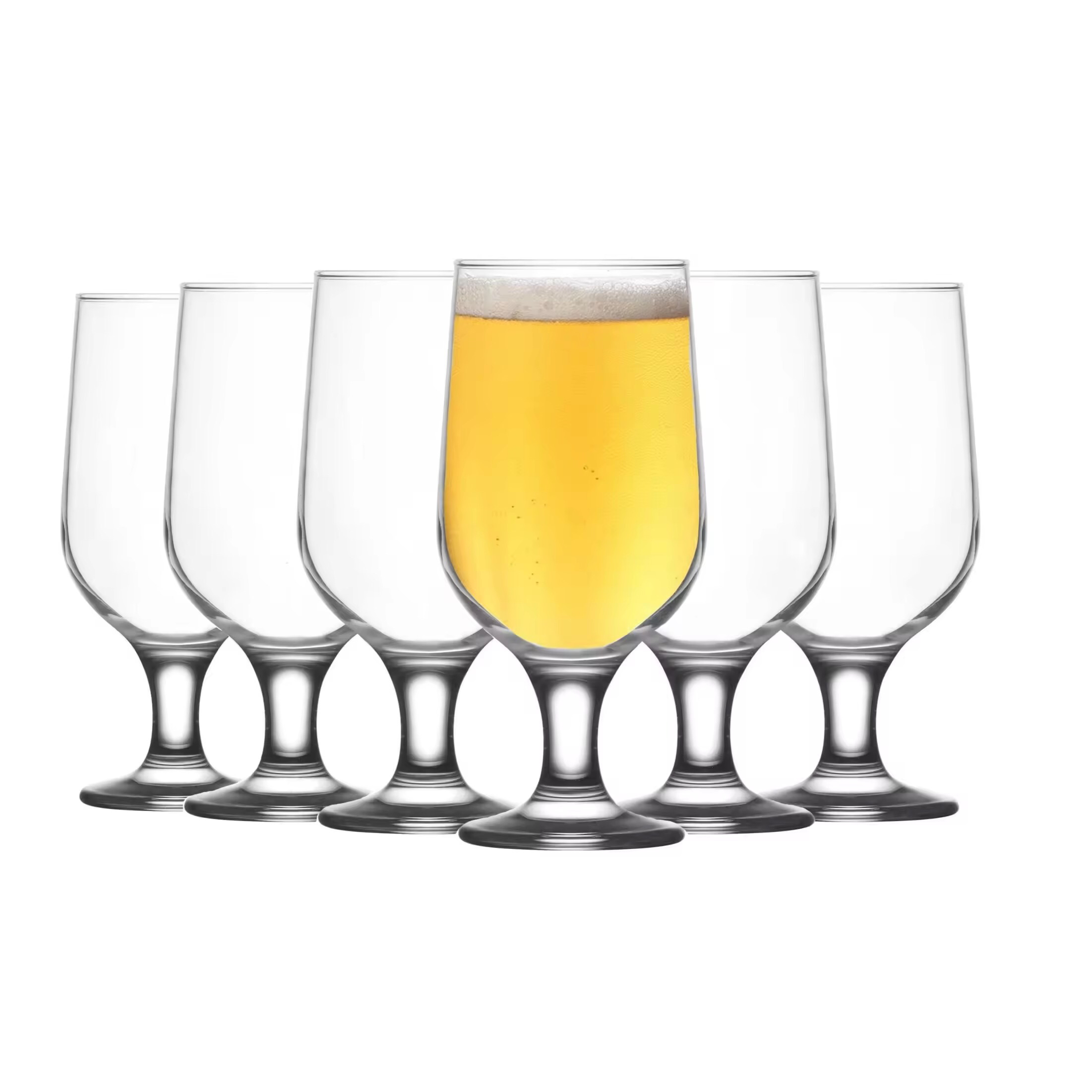 TRESV Set de 6 Copas de Margarita de 375cc,380cc y 400cc, Cristales Transparentes, Apto para Lavavajillas, Uso Diario
