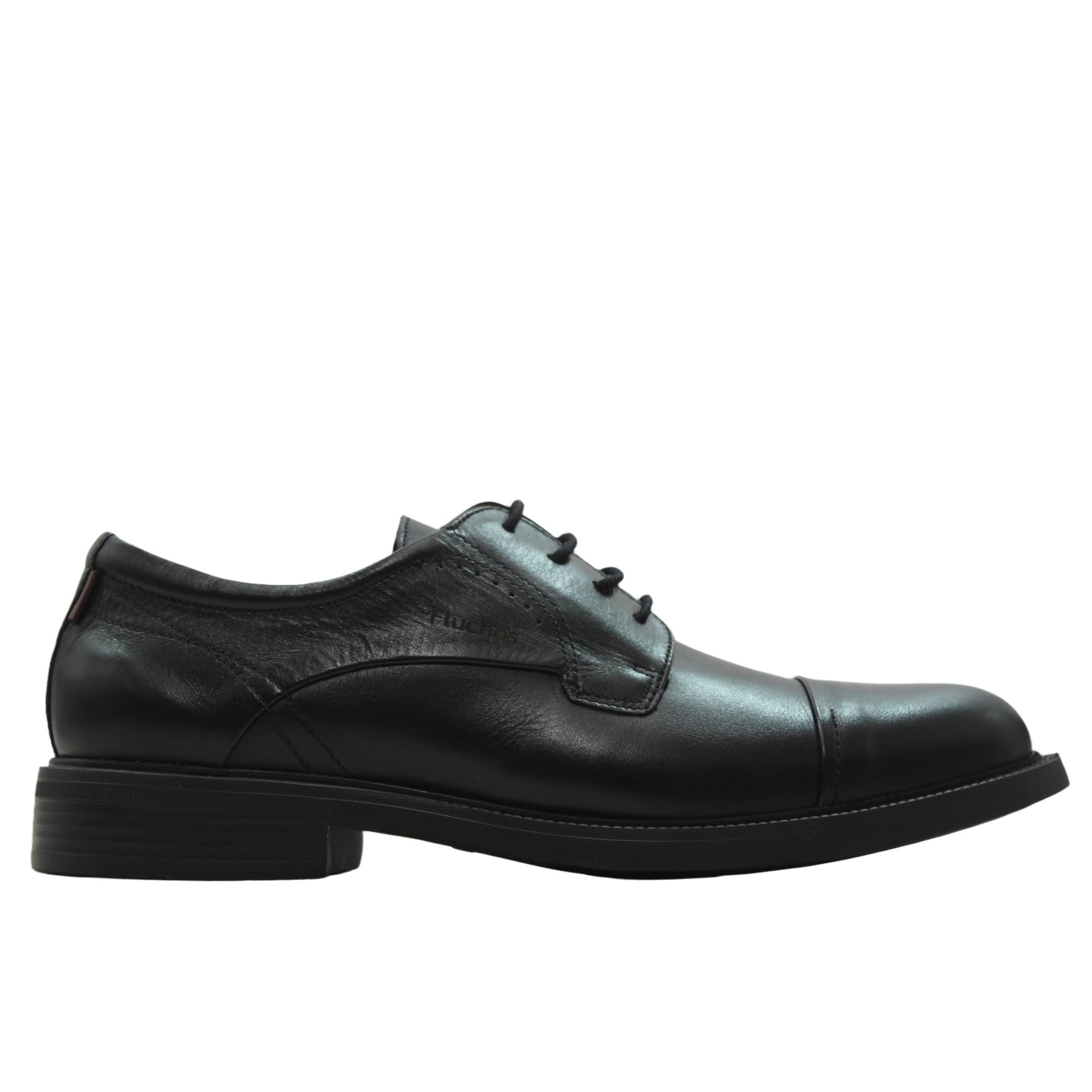 Fluchos F2494 Zapato de vestor tipo derby, de piel, con cordones y suela de goma, para caballero