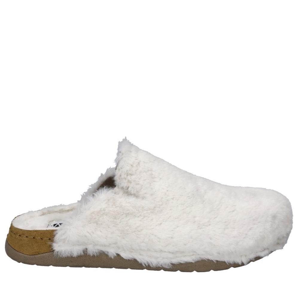Cómoda Zapatilla de casa mujer Westland by Josef Seibel Girona-13 en suave terciopelo blanco.Plantilla acolchada anatómica. Cómoda cuña con suela antideslizante. Altura Tacón bajo (1-3 cm) Referencia 21813432000