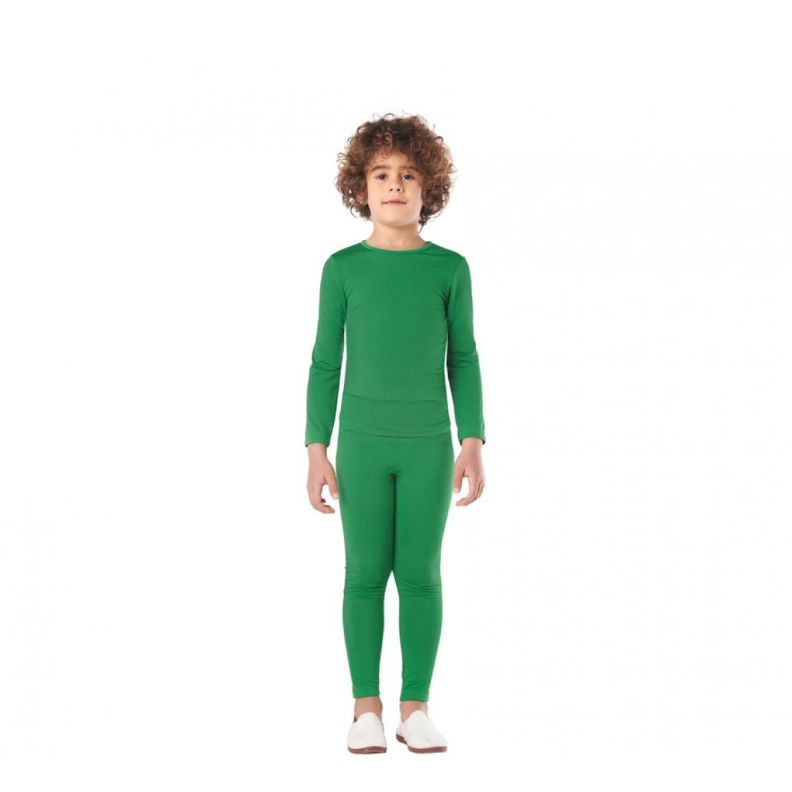 Conjunto Maillot Spandex en 2 piezas color Verde para niños