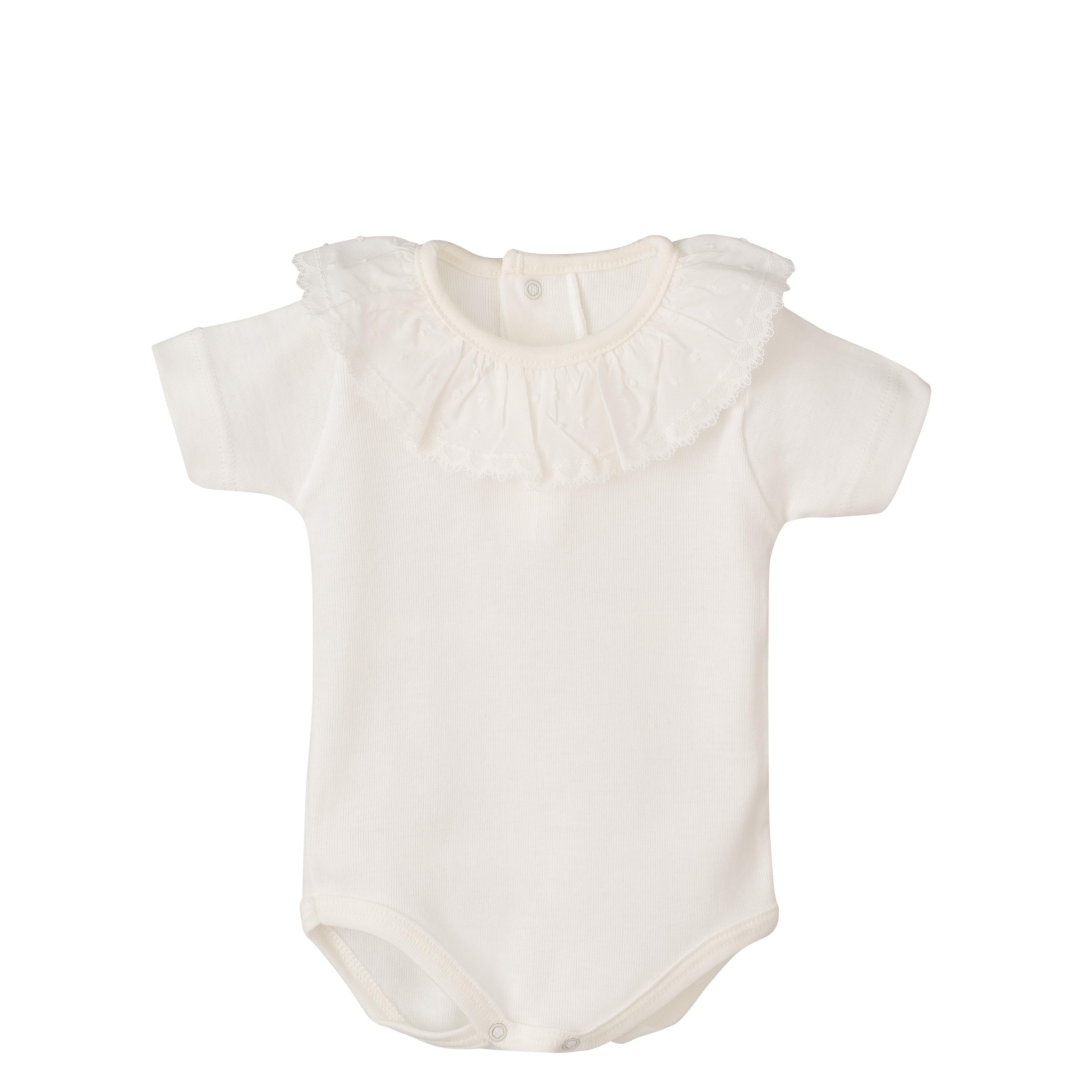 Body cuello plumetilla de mangas cortas calamaro