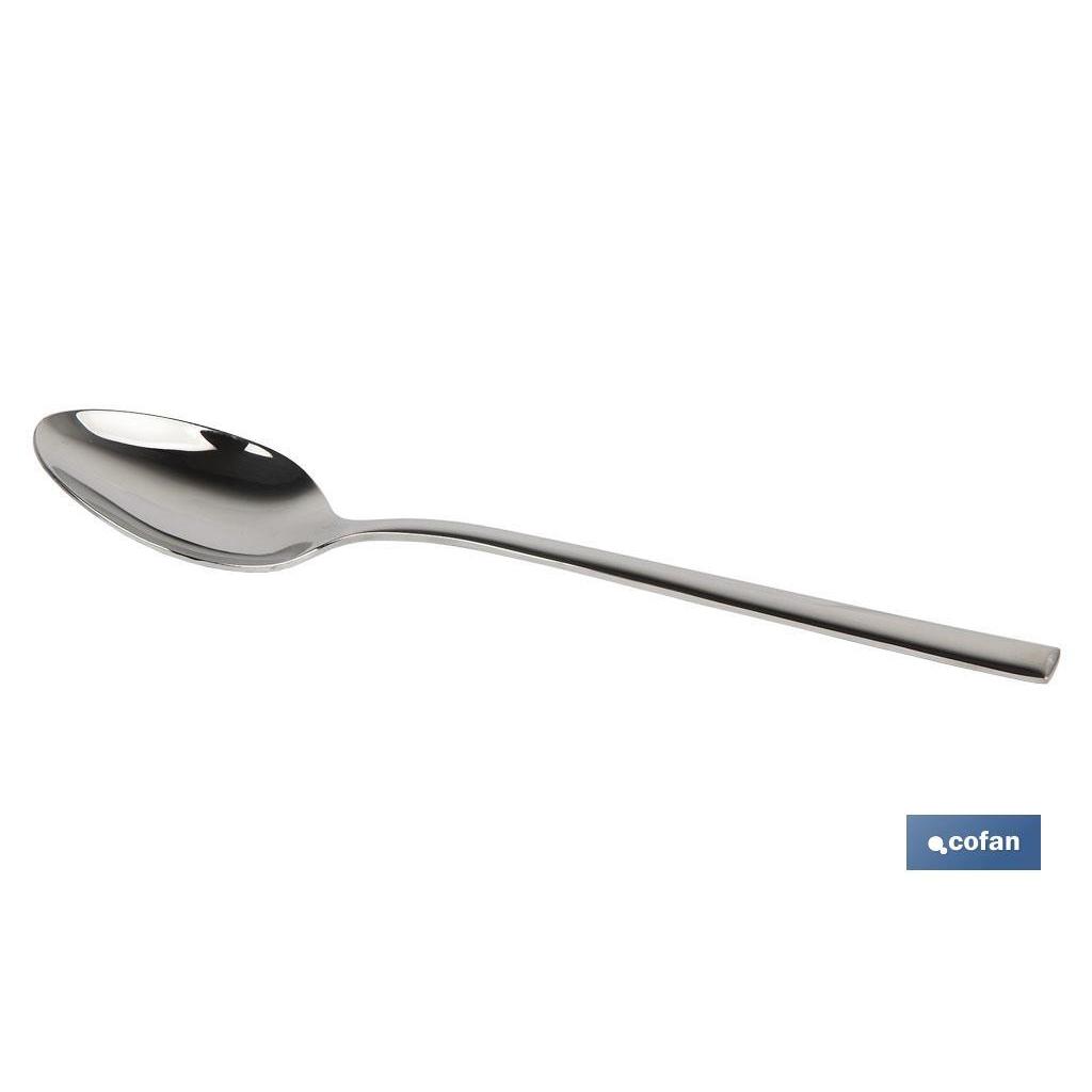 COFAN - Cuchara de mesa | Modelo Bari | Fabricado en Acero Inox. 18/10 | Blíster o Pack