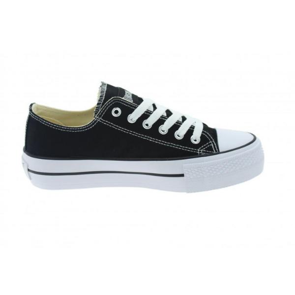 ZAPATILLAS MODA LONA JOHN SMITH LIBEL. NEGRO
