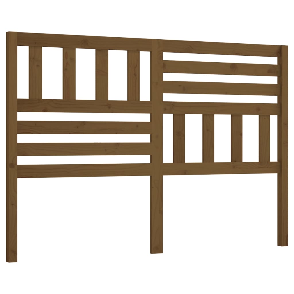 vidaXL Cabecero de cama madera maciza de pino marrón miel 146x4x100 cm