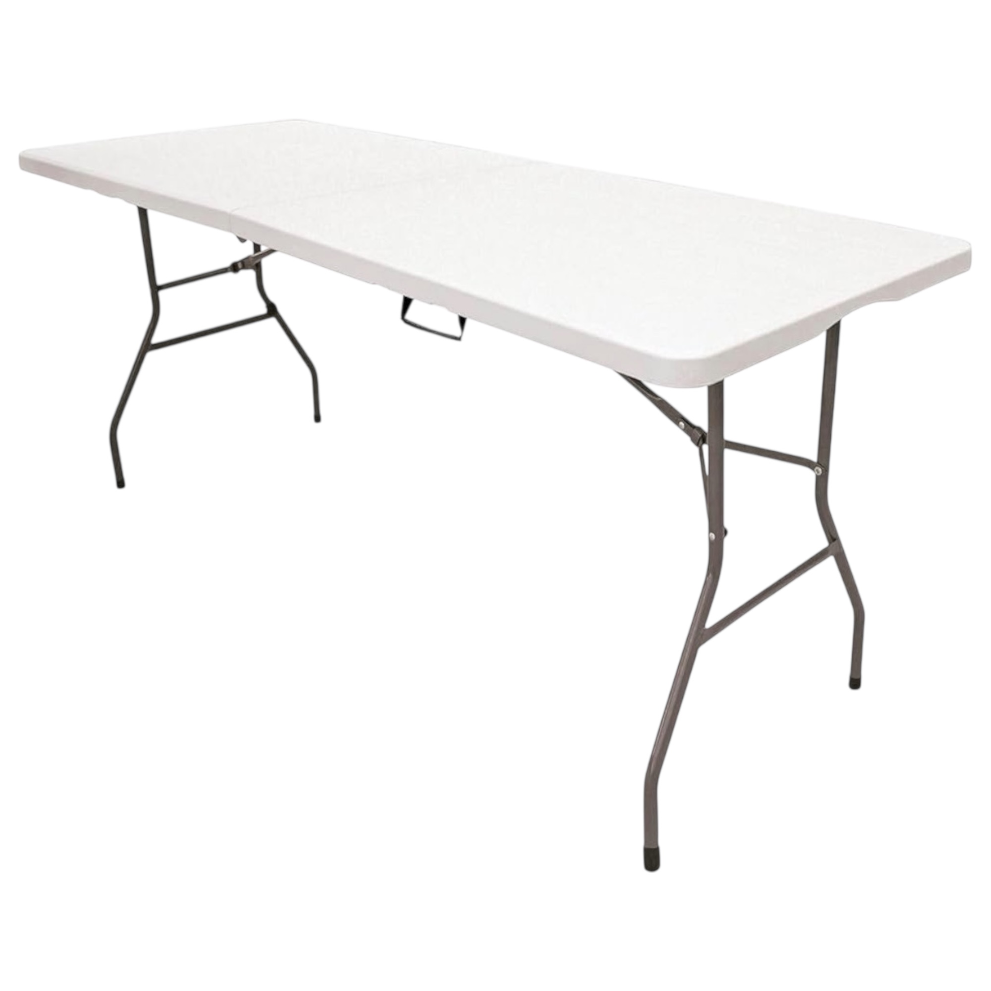 Mikomika Mesa Plegable Solid 180cm, portátil, Uso público Interior/Exterior Tablero Resina HDPE 3,5cm, Capacidad 6/8 Personas y Carga 150 kg. Multiuso