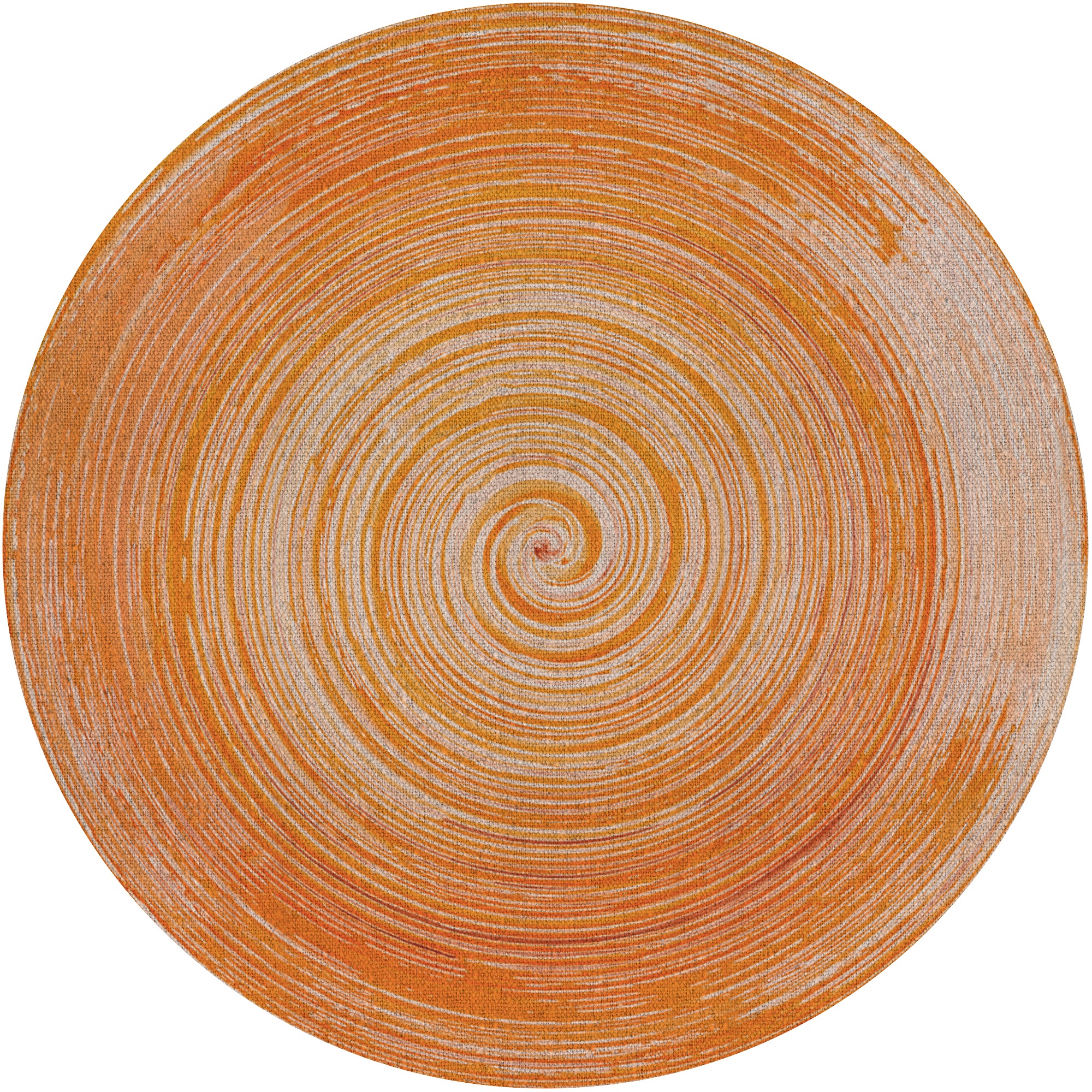 VINILIKO, Alfombra interior/exterior PVC Pattaya orange redonda