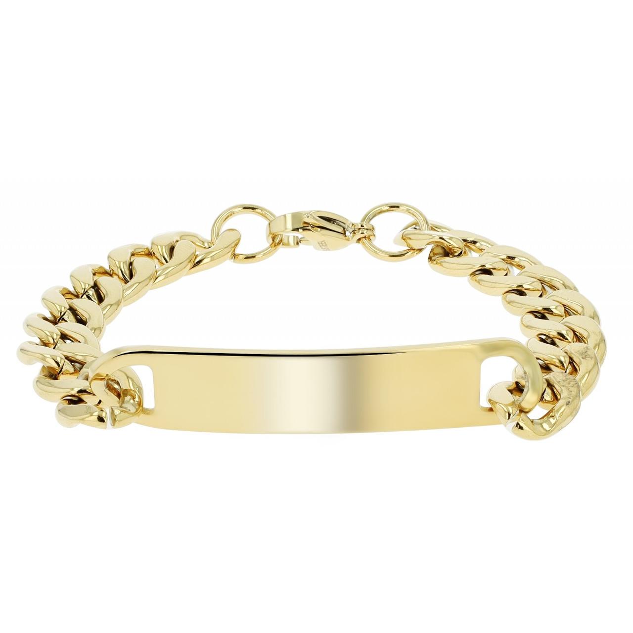 Akzent® Pulsera Dourada em Aço Inoxidável - 0634
