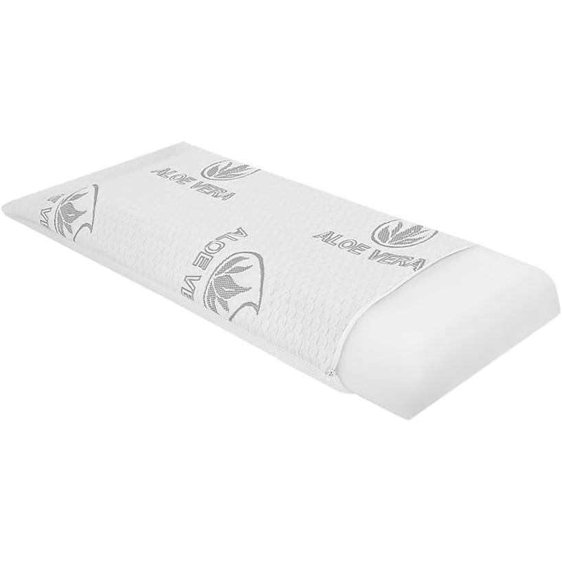 Almohada Suave y Elástica con Núcleo Memory Foam de Espuma. Almohada Adaptable al Cuello de Alta Recuperación con Funda Transpirable y Desenfundable.