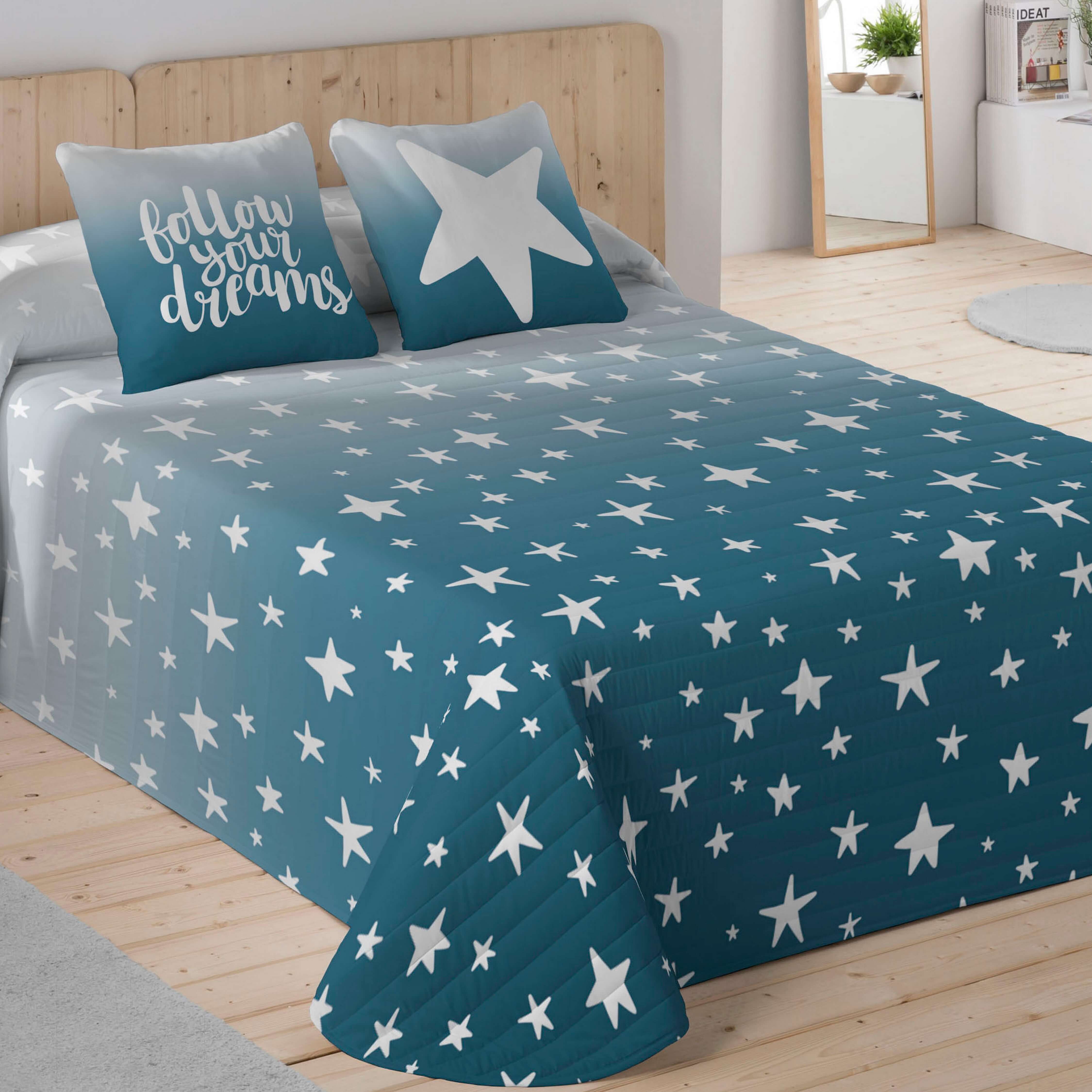 ICEHOME - Colcha Bouti Estampada 100% Algodón 144 Hilos - Relleno 70 gramos - Colcha Ligera para Cama 90/135/150/180 - Fabricado en España