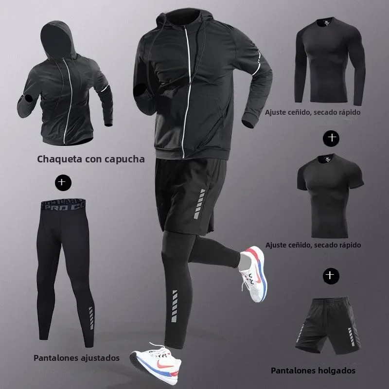 TK Conjunto De Entrenamiento Para Hombres Fibra De Hielo Secado Rápido Running Fitness Completo Para Maratón Ciclismo Gimnasio