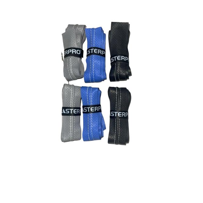 Pack de 6 Sobre Grip para Raqueta Master Pro Stitches en color Negro-Gris y Azul-OVGMP972UF-PACK(6)