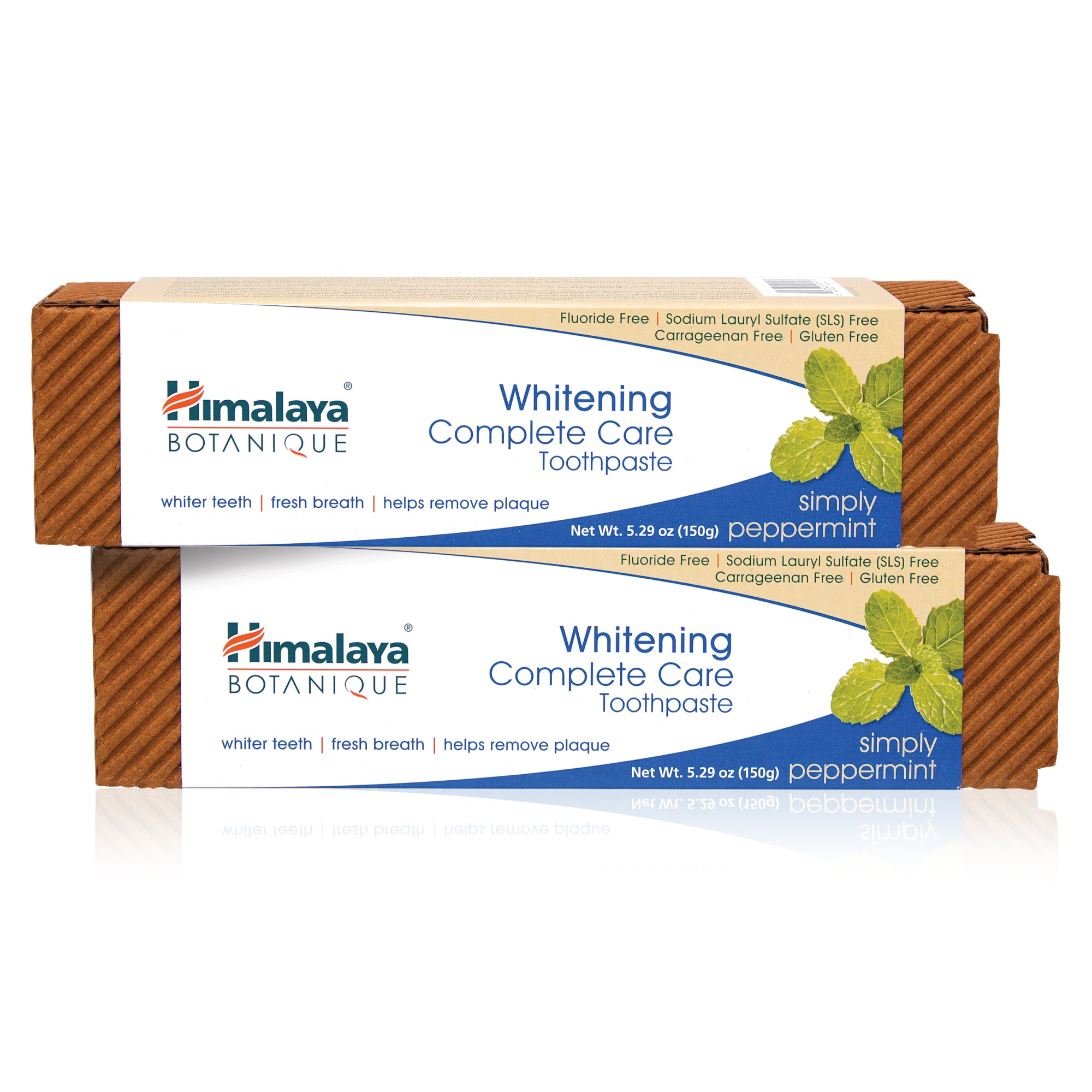 Himalaya BOTANIQUE Whitening Complete Care Toothpaste - Simply Peppermint (Pack of 2)