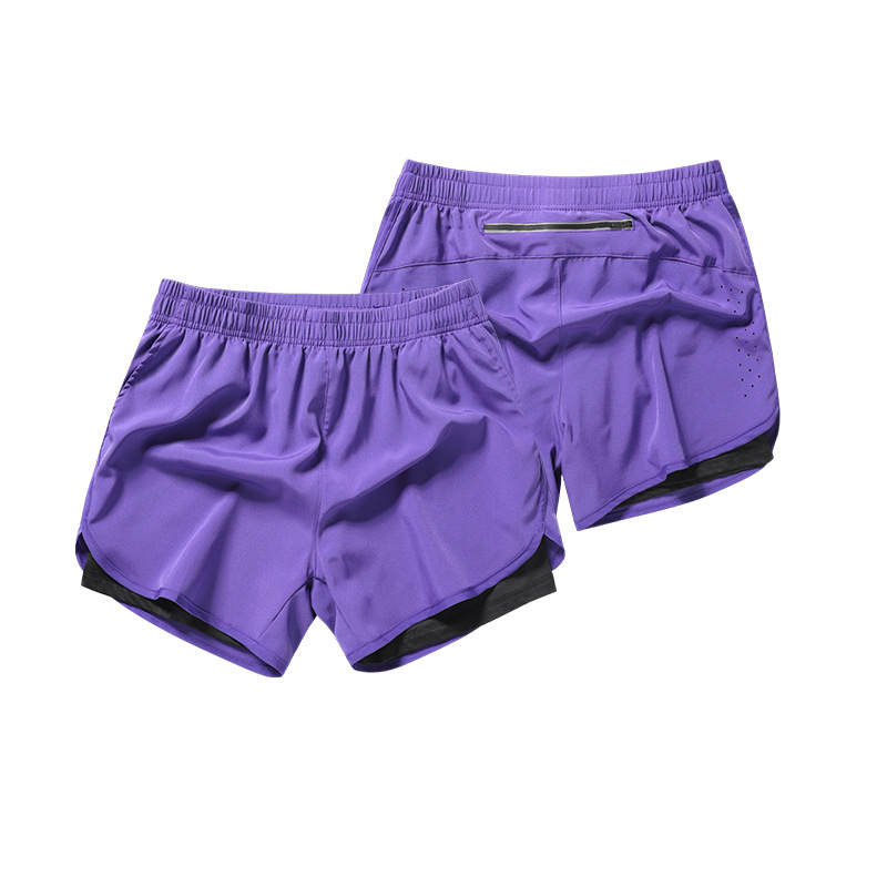 TK Pantalones cortos de Corver para hombre Secado rápido Entrenamiento de fitness Ventilado Doble Capa