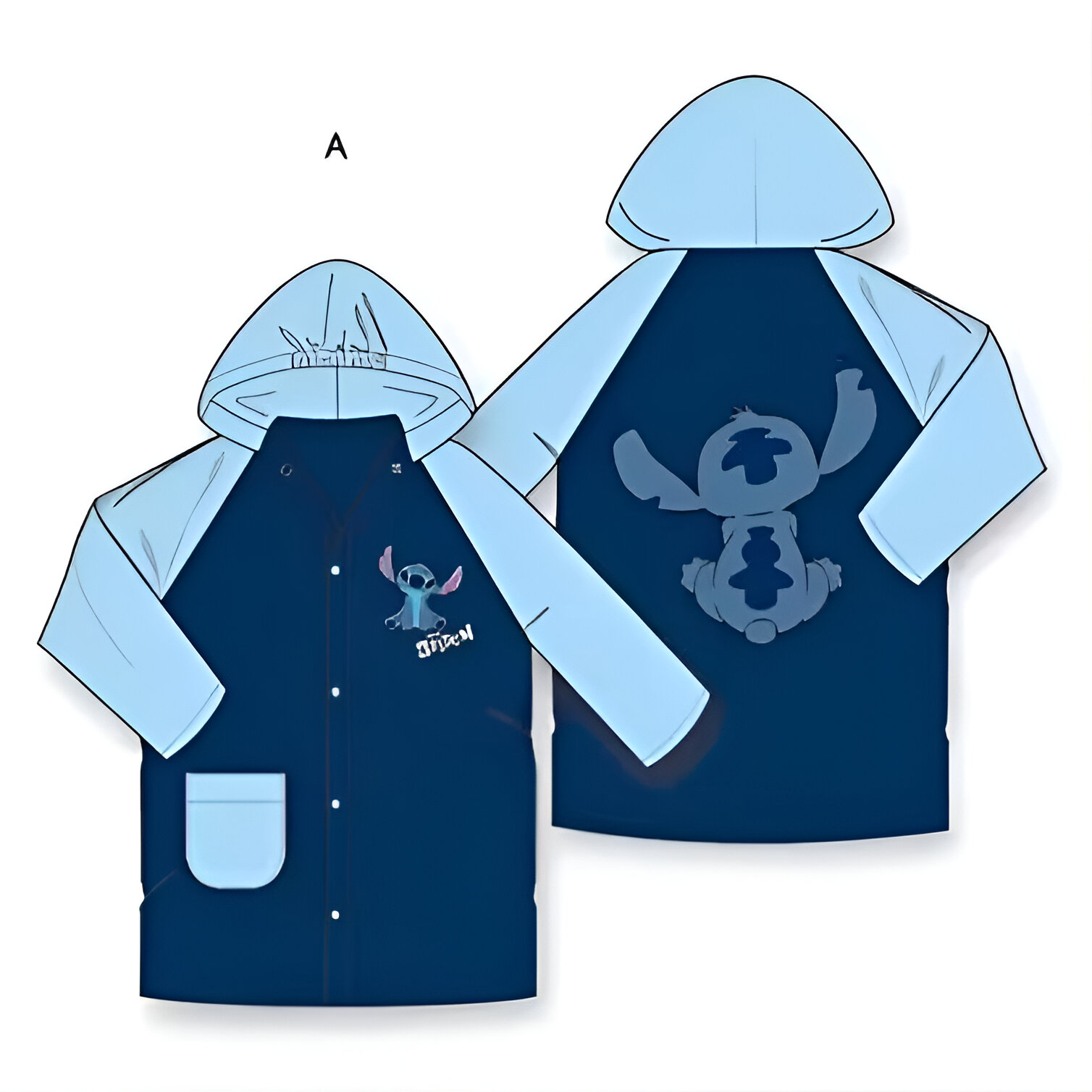 CHUBASQUERO STITCH - DISNEY - DESIGNED & PRODUCED UNDER LICENSE BY DIFUZED - 4 Años - 104cm
