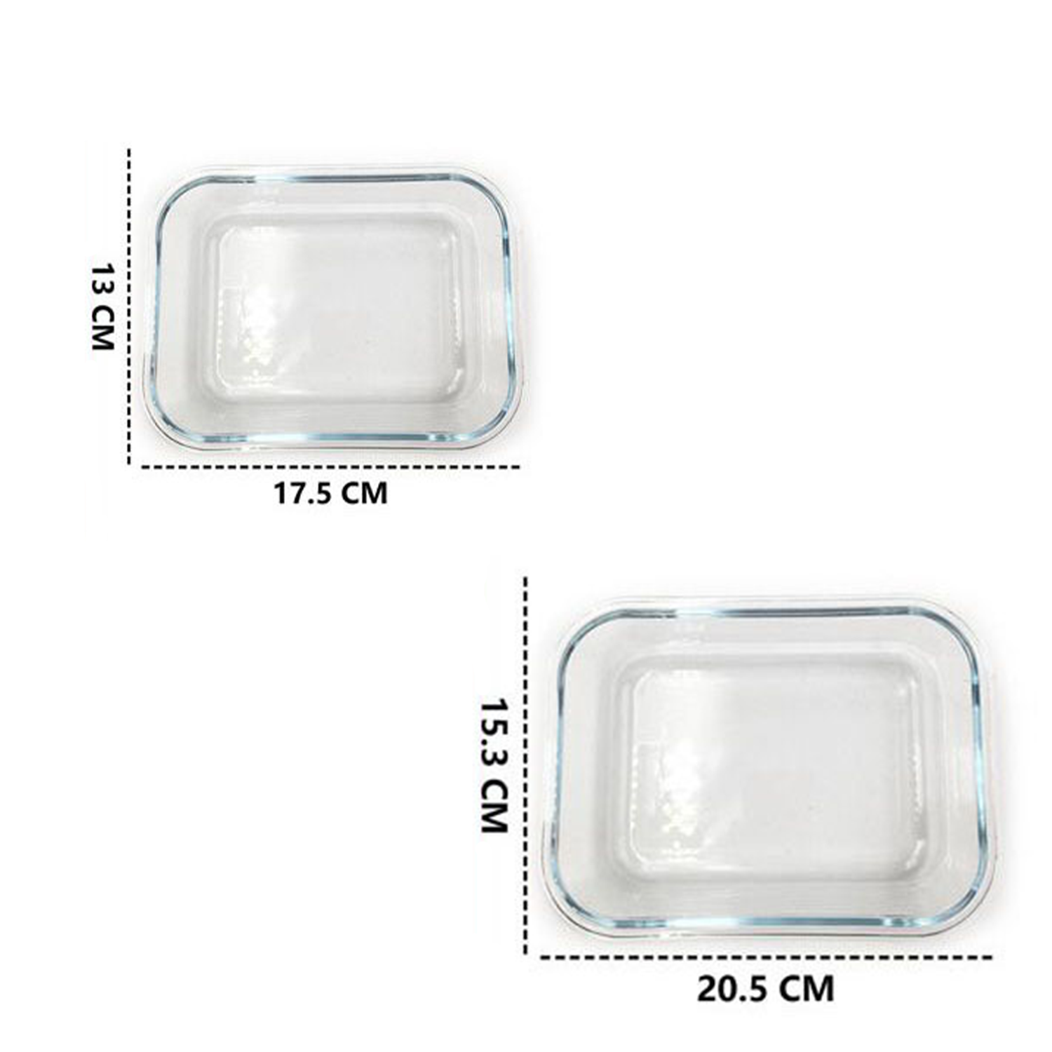 Fiambrera Rectangular de Cristal Borosilicato – Tupper Hermético, Apto para Microondas, Horno y Lavavajillas