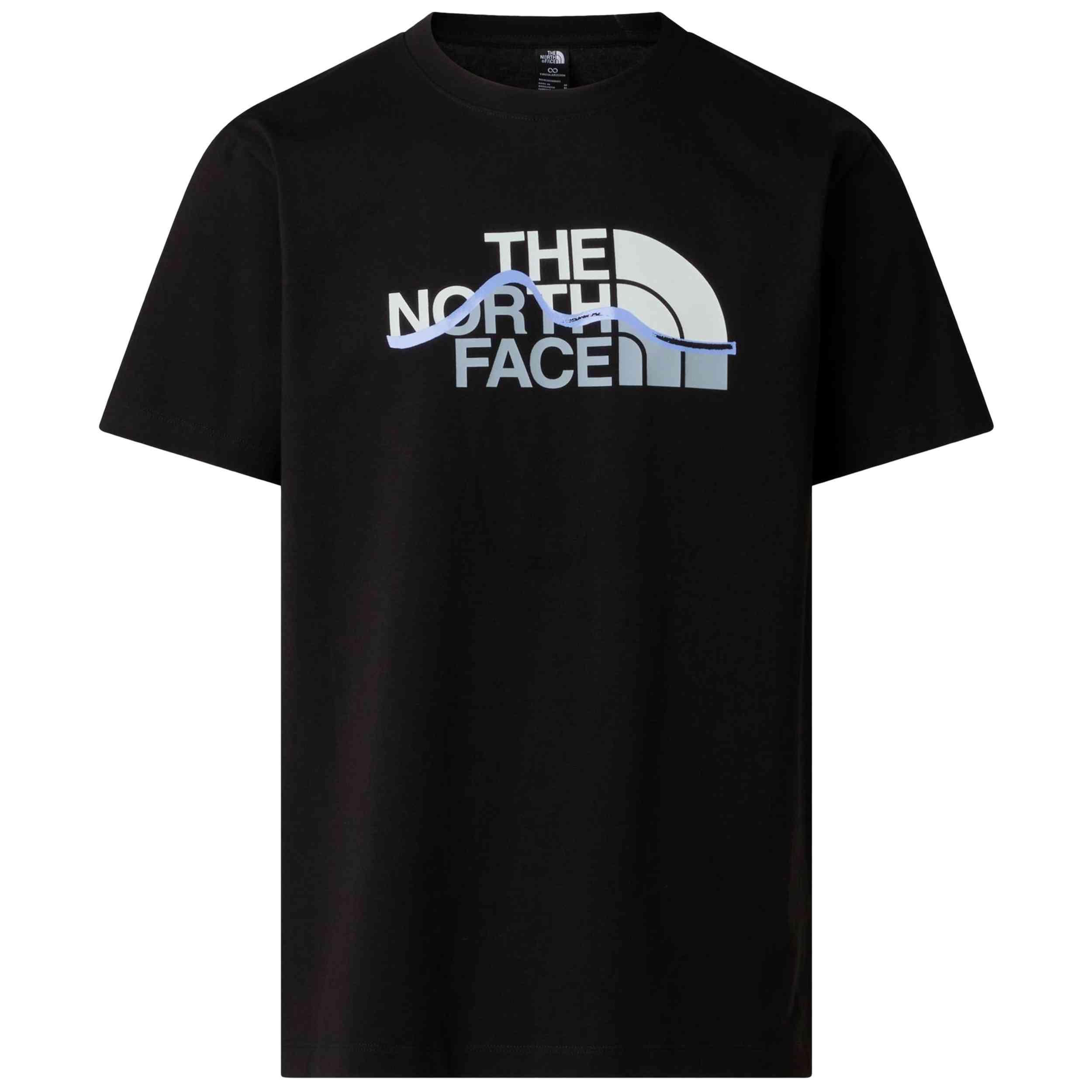 Camiseta De Manga Corta The North Face modelo NF0A8GUX-JK3 para hombre y mujer en color Negro