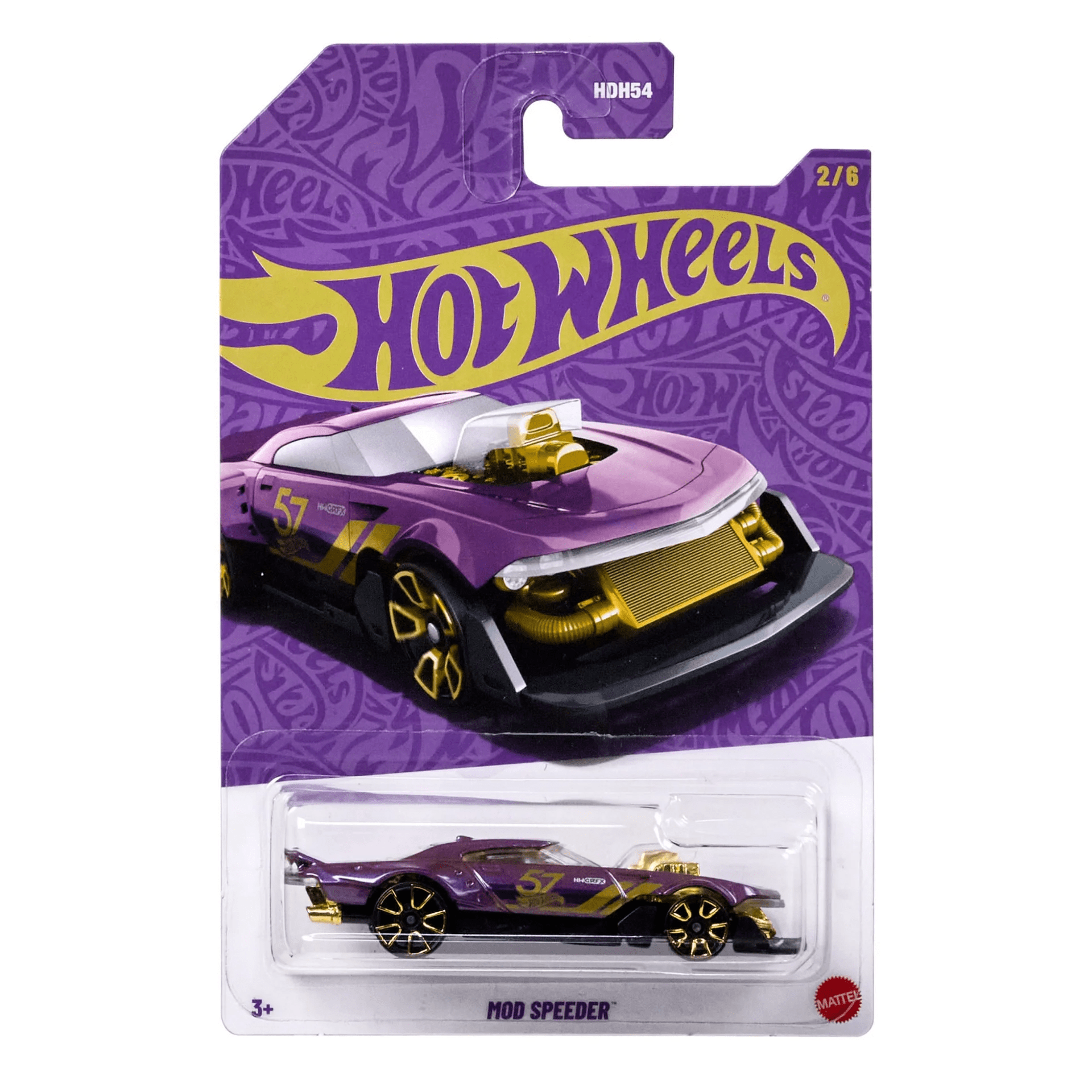 Hot Wheels Semi Premium Purple and Gold Series Mod Speeder 2/6