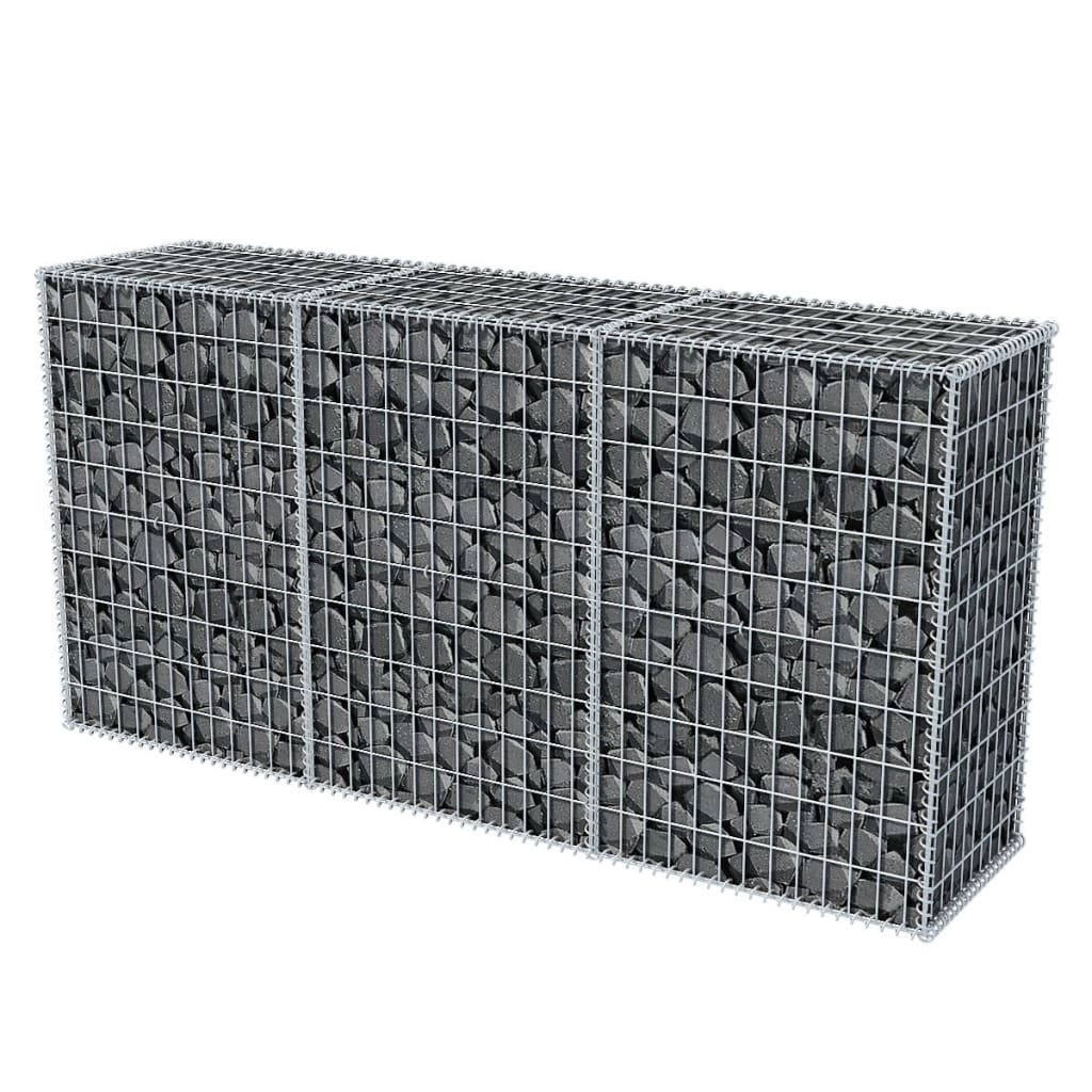 Vidaxl - Cesta de Muro de Gaviones de Acero Galvanizado - 200 X 30 X 100 Cm