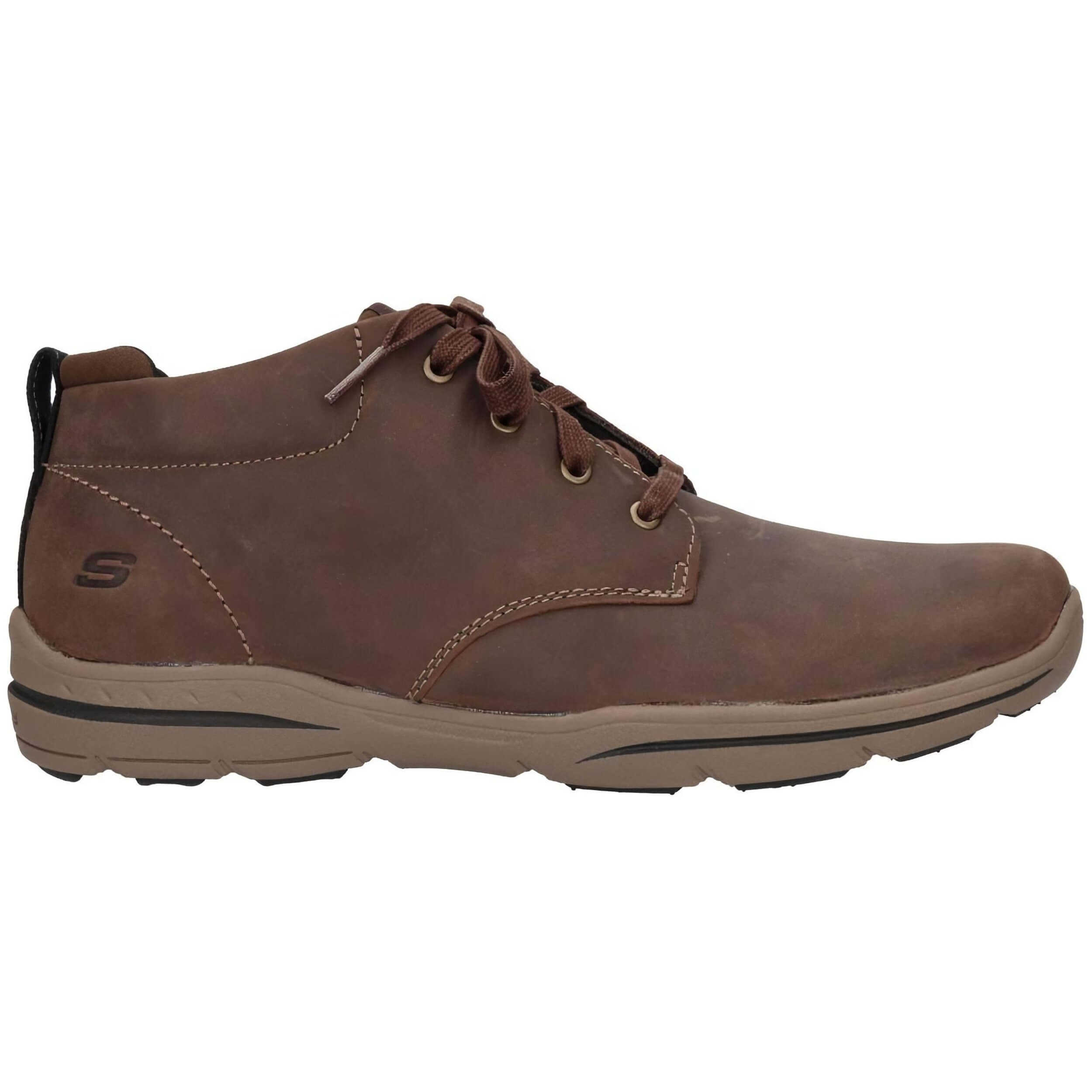 Botines Skechers modelo Mid Lace Up en color Marrón