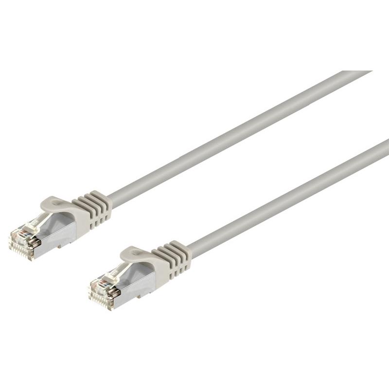 Conexión FTP Cat.5e RJ45 macho - macho, 0.5m Gris