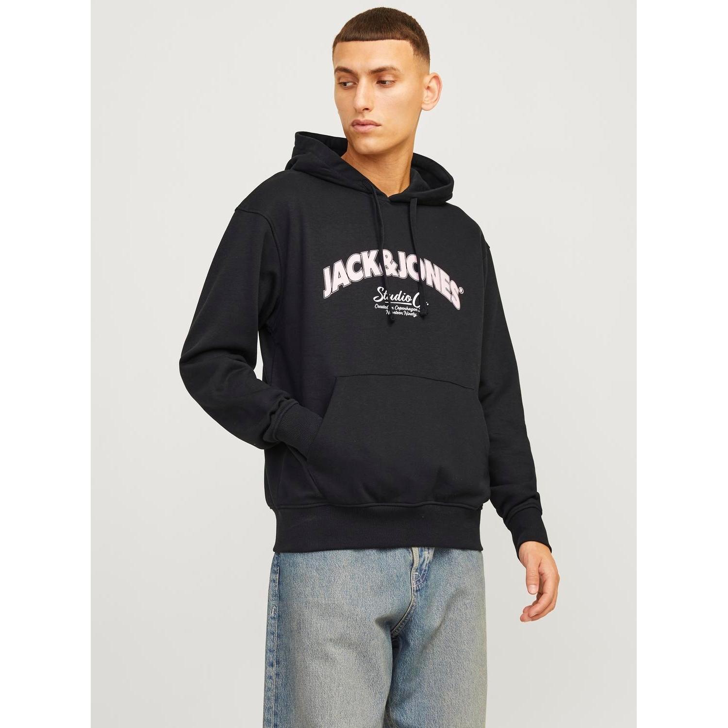Sudadera Capucha Bronx Negra Jack And Jones