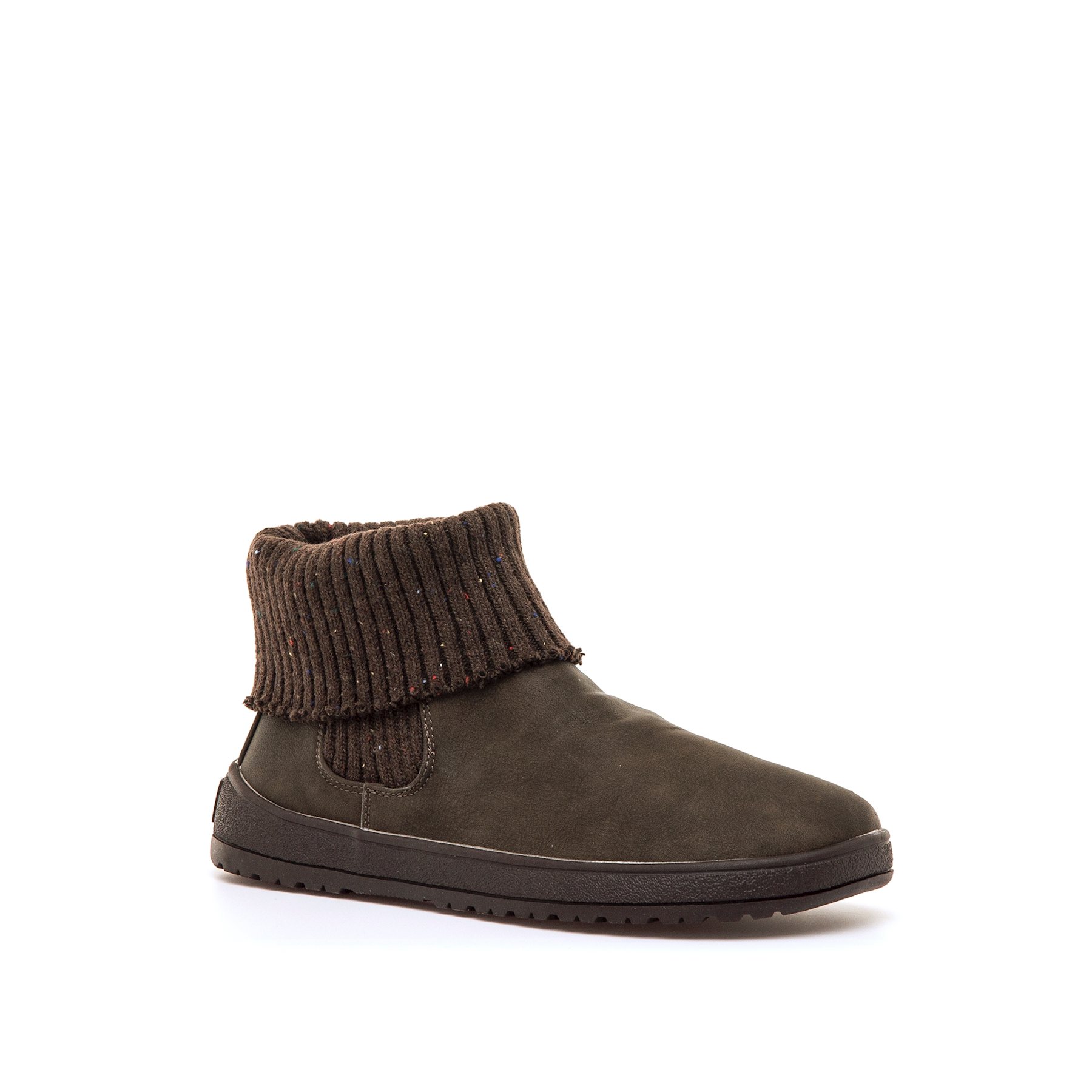 Mustang-MTNG botines planos barefoot mujer free alask marron con cierre cremallera y tipo de puntera redonda