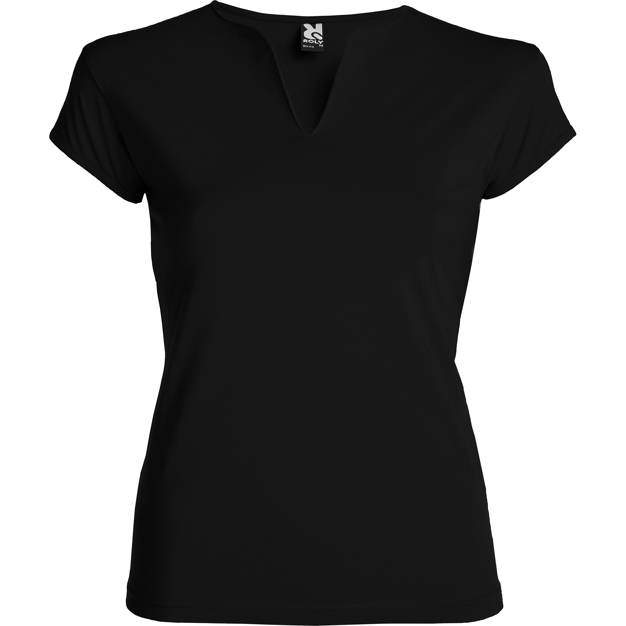 ROLY - BELICE camiseta entallada cuello con abertura en pico