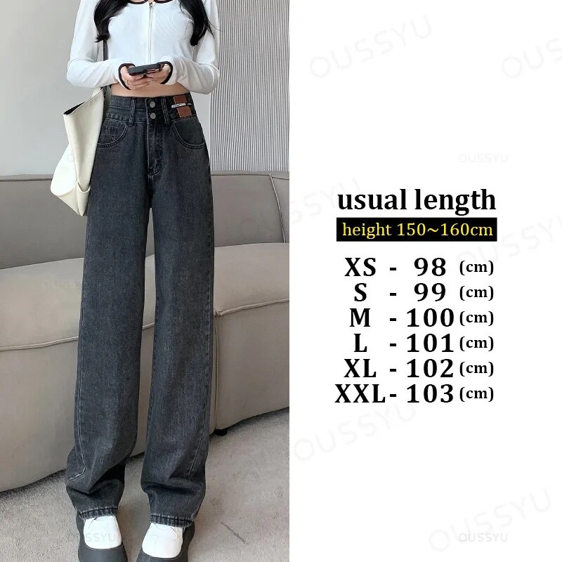 TK Pantalones Vaqueros de Lana para Mujer Belta Alta