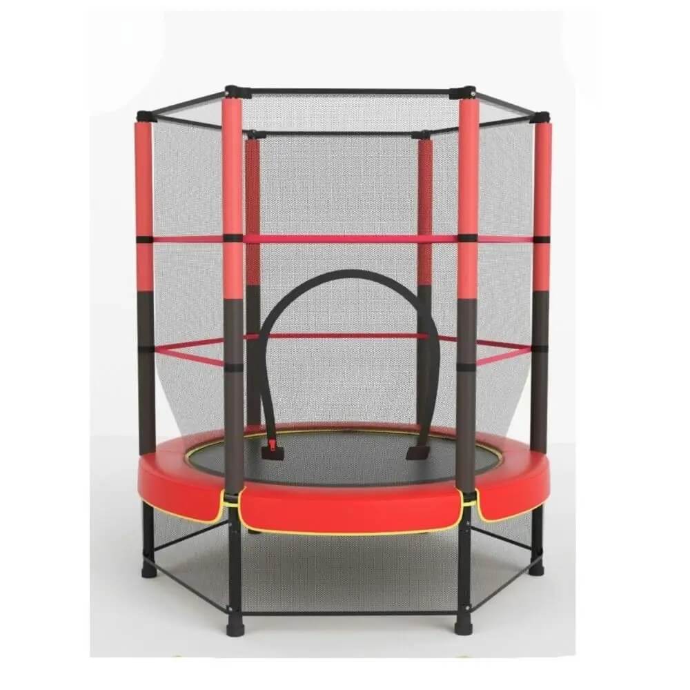 ALLINLIFE Trampolín portátil para niños de 140 cm / 160 cm,Cama elástica - trampolín 6FT, 8FT ideal para regalo de Navidad, espuma anticolisión para saltar y actividades de trampolín interior en trampolín interior para 4-15 años