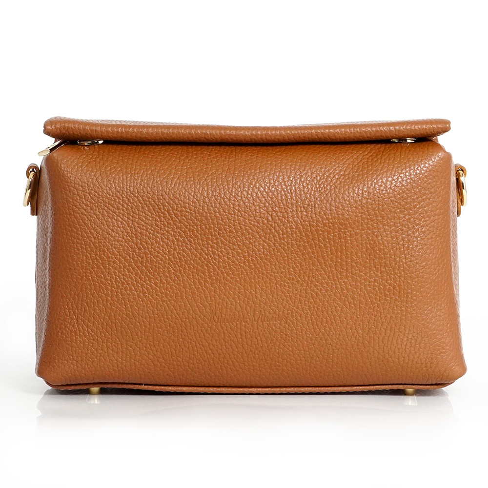 1990s Bolso bandolera de piel son solapa