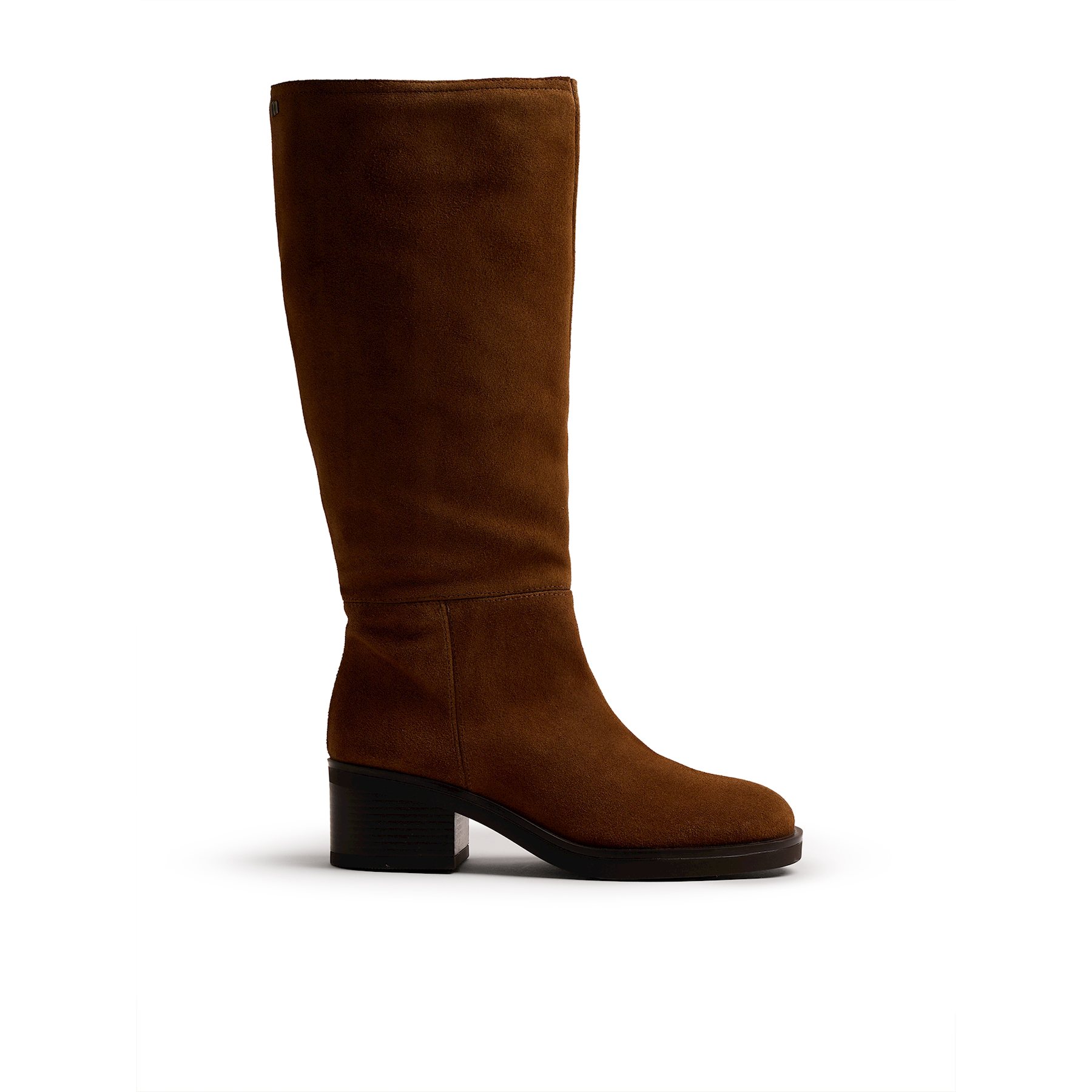 Mustang-MTNG botas planas mujer marion marron con cierre cremallera y tipo de puntera redonda