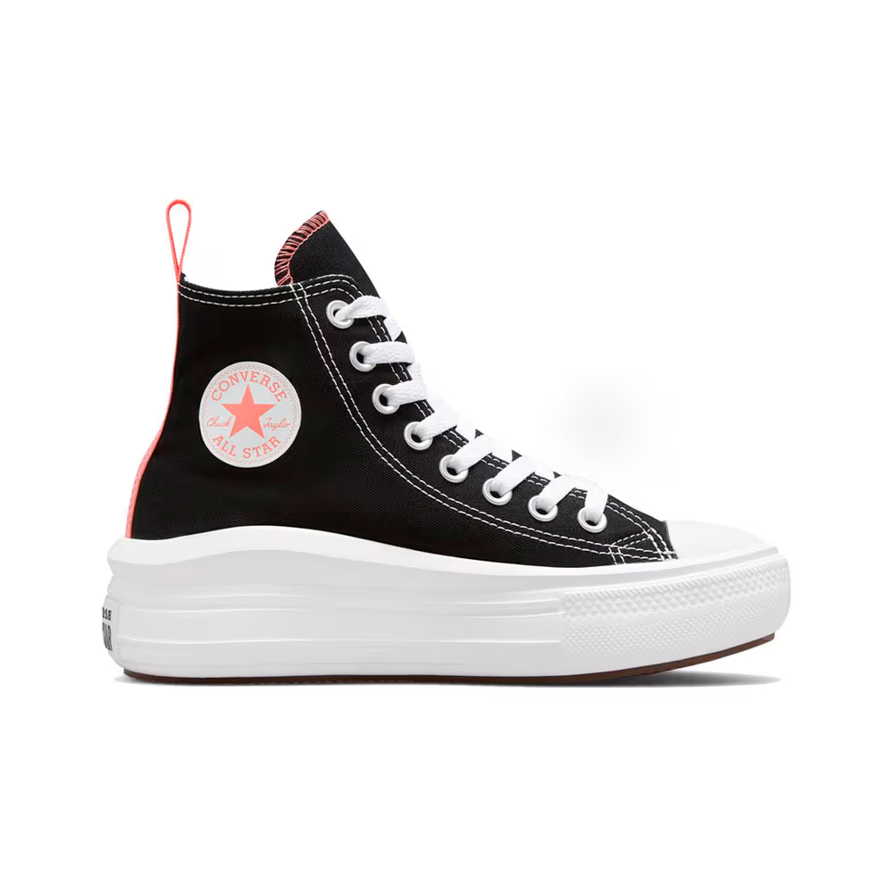 Converse Chuck Taylor All Star Move Platform Zapatillas Altas de Plataforma Mujer Lona Negro