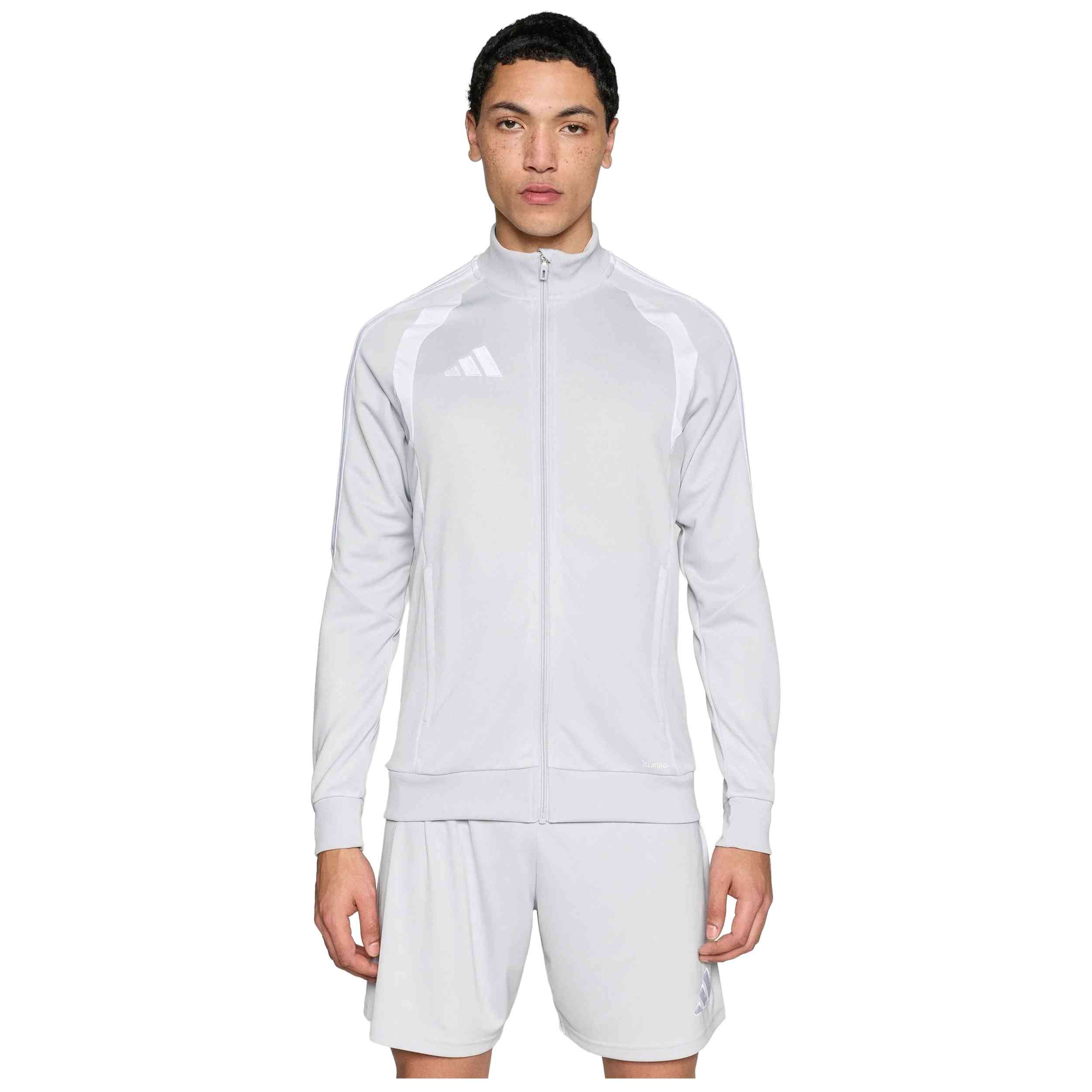 Chaqueta De Chandal Adidas modelo Tiro 26 League "Team Light Grey/White" para hombre y mujer en color Gris
