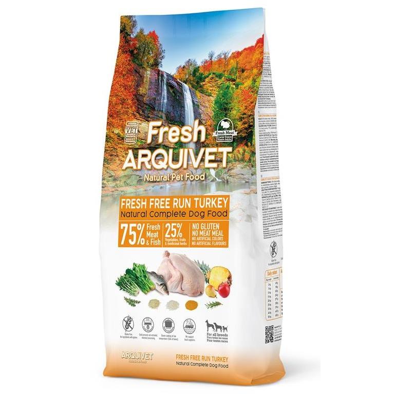 Arquivet Fresh Free Run Turkey - Pavo para Perros Pienso Semihúmedo para Perros