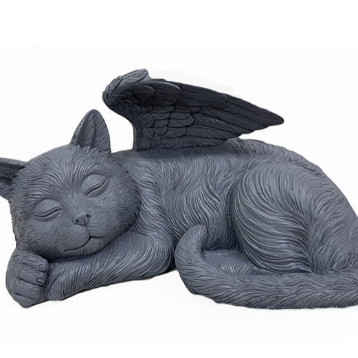 Estatuilla de resina – Lápida conmemorativa para mascotas, figura de ángel para jardín