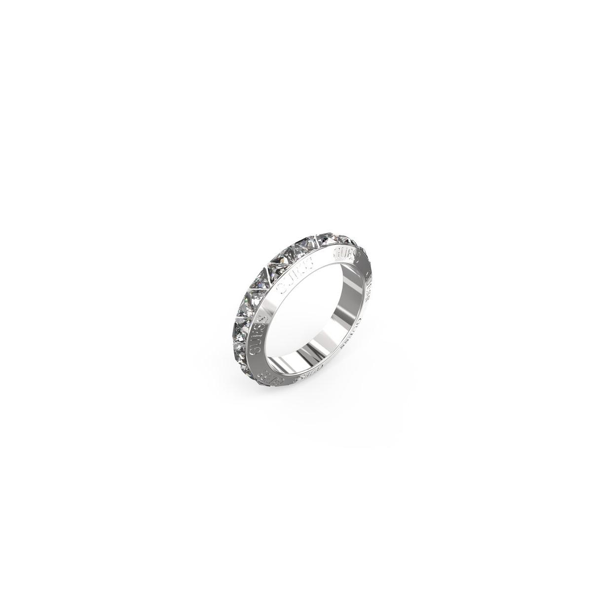 Guess Anillo Mujer Ring Trinity De Acero Plateado Talla Europea 52 Talla España  Jubr04575jwrh52
