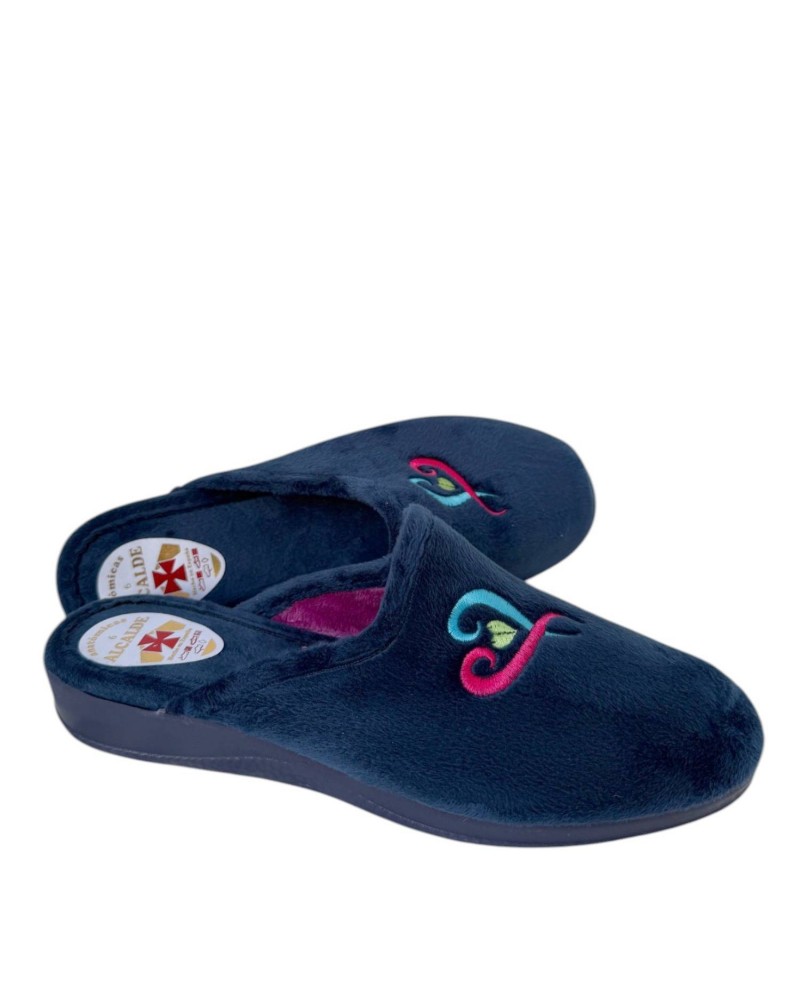 ZAPATILLA CUÑA ALCALDE FLOR BAMARA 11845