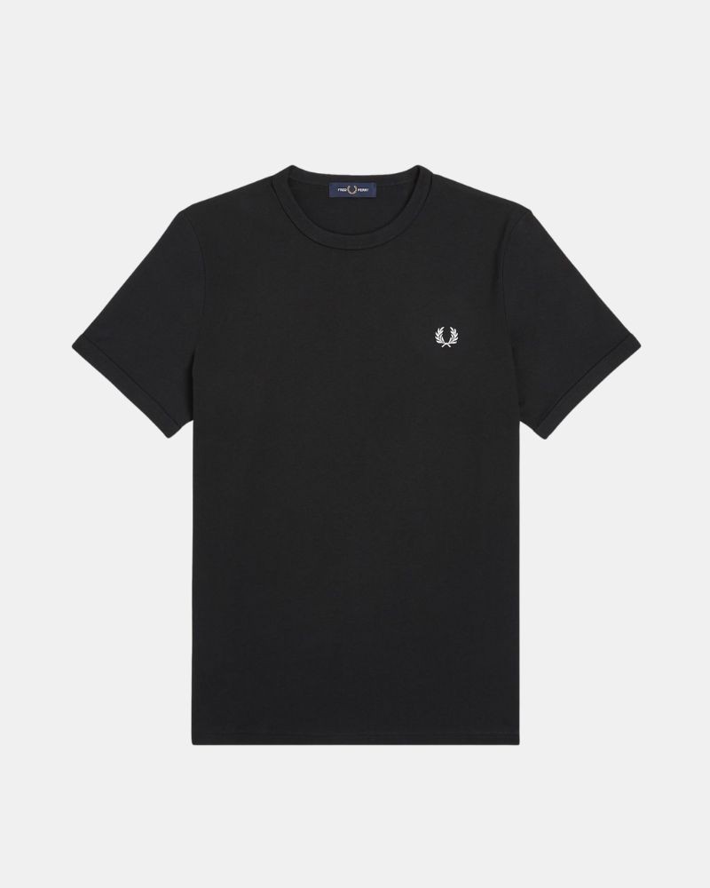 FRED PERRY M3519 Camisetas Manga corta Hombre Negro