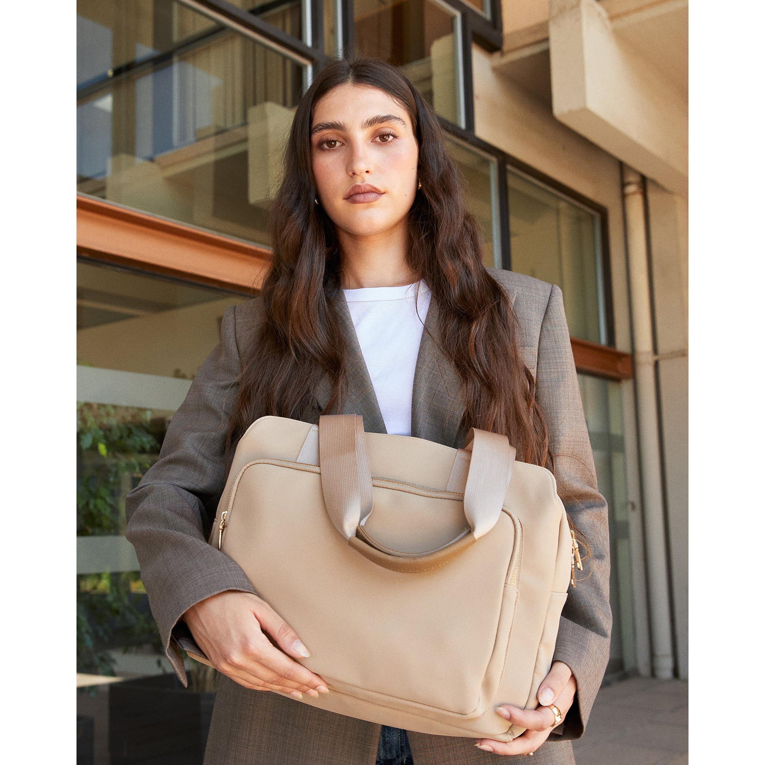 Misako Yasu portaordenador estilo shopper 13.3 pulgadas con asa bandolera extraíble Work