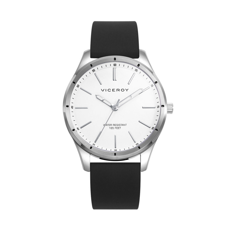 Reloj Viceroy Hombre Acero Correa Negra Silicona 401383-07