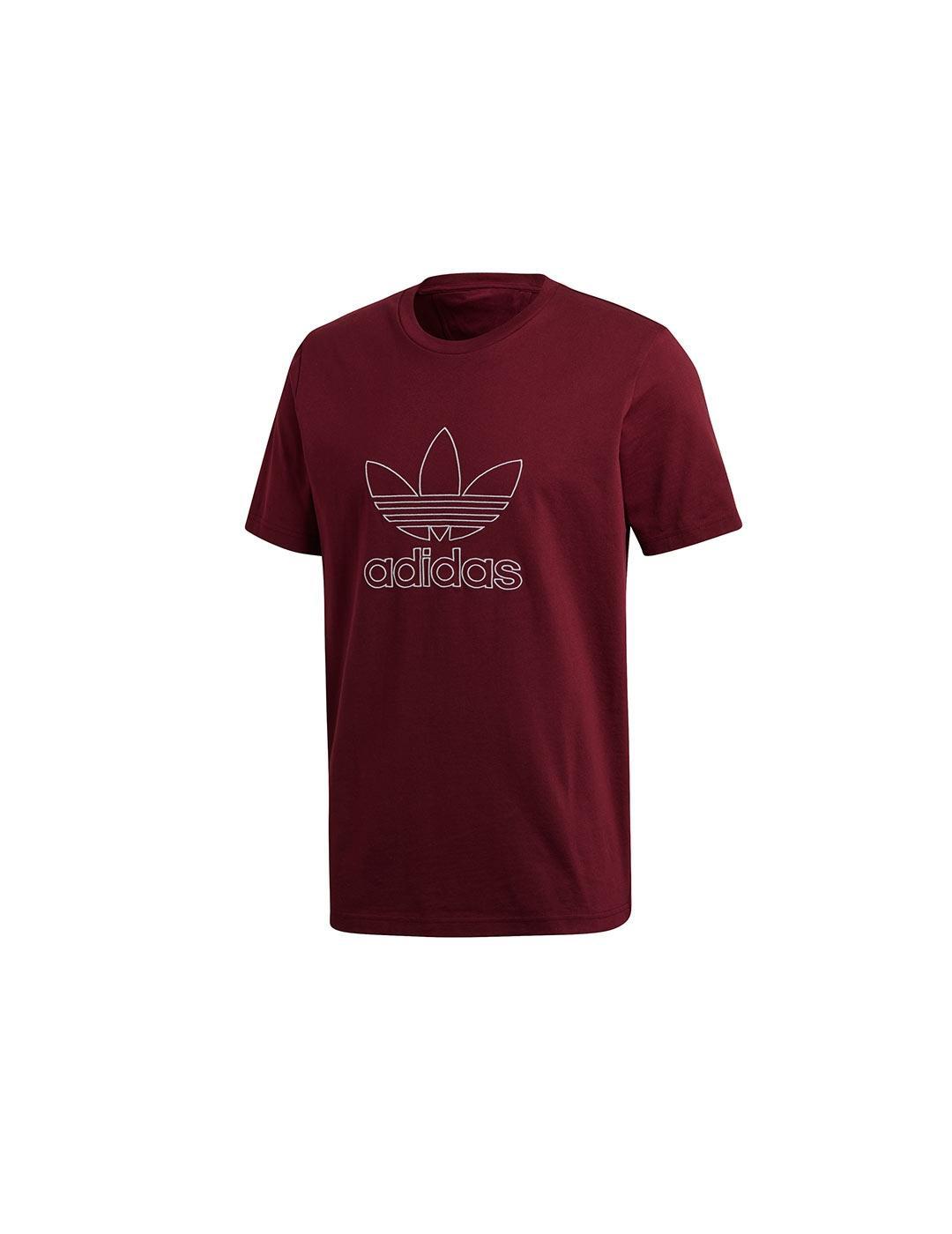 Camiseta Adidas outline Granate