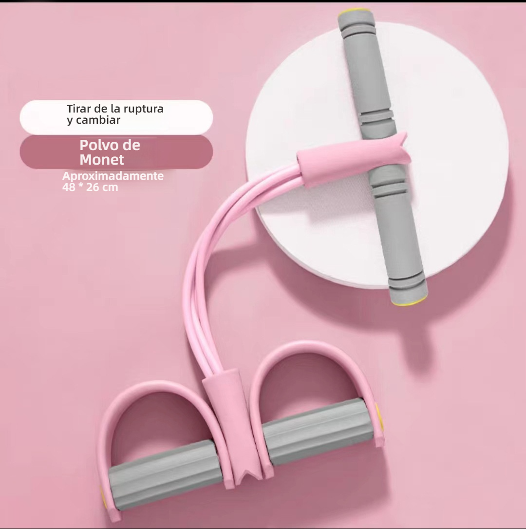 Kit de Bandas de Resistencia con 4/6 Tubos y Estribos para Piernas - Para Abdominales, Glúteos, Ejercicio en Casa