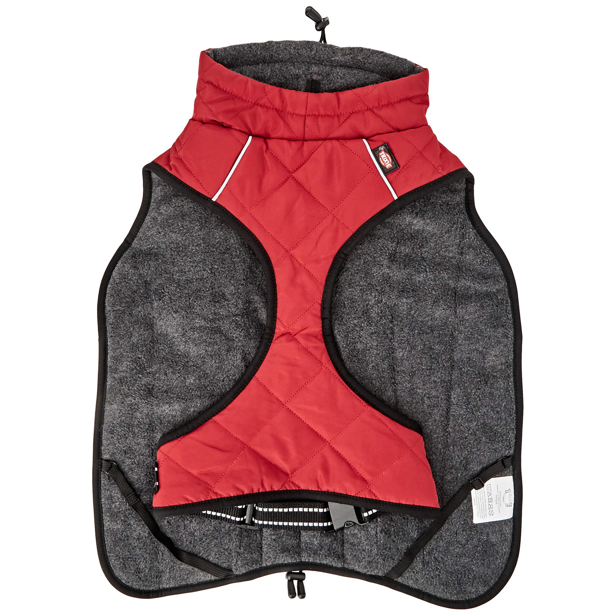 TRIXIE Abrigo Minot, S: 40cm: 40–64cm, Rojo