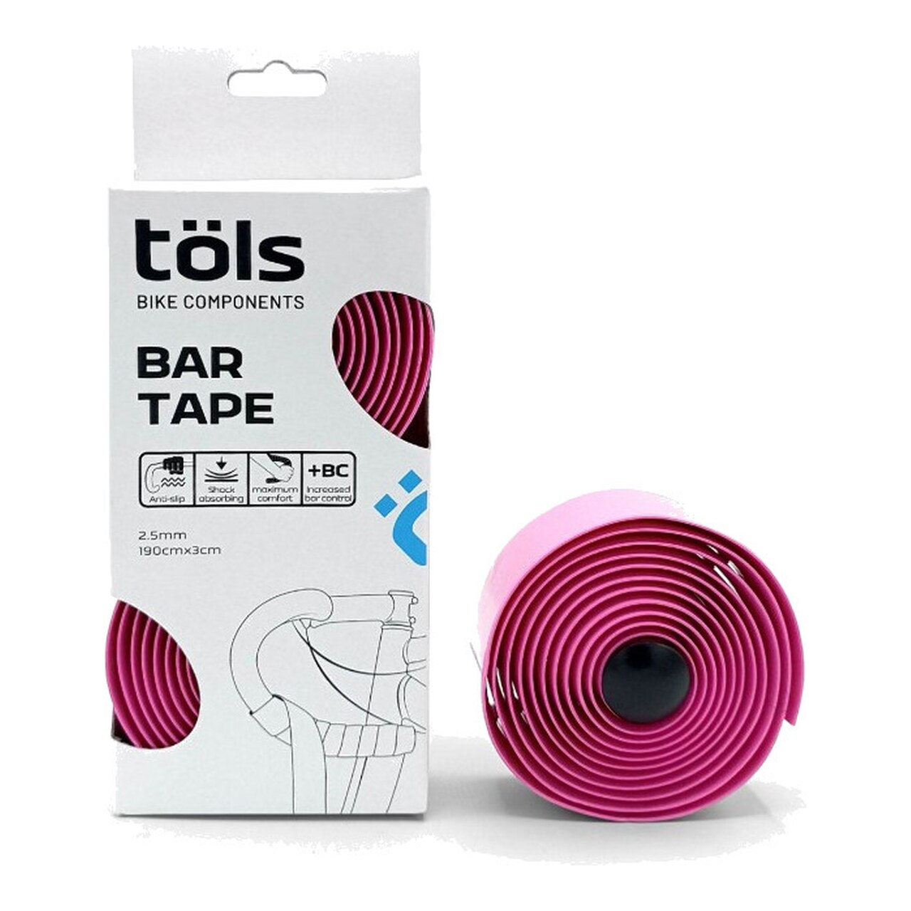 Cinta De Manillar Bar Tape En Color Rosa 8436577118350