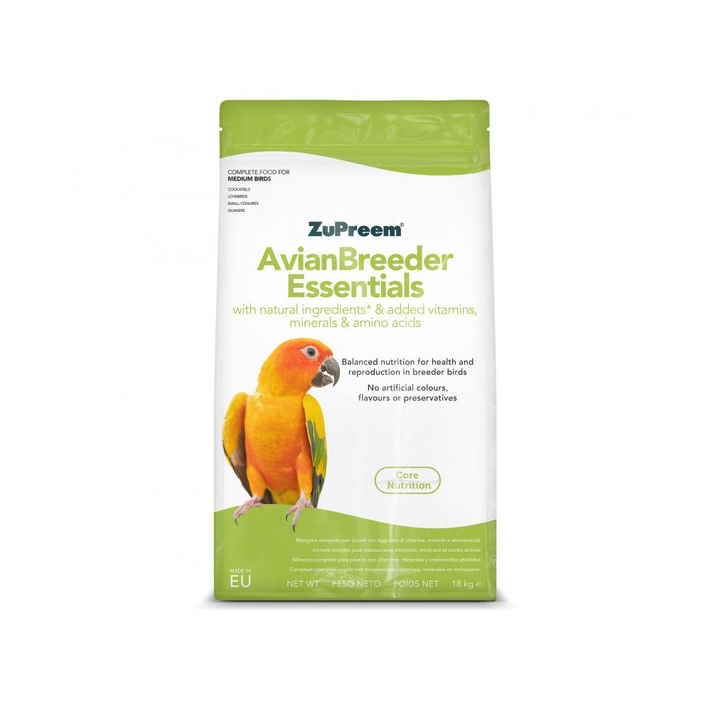 Pienso ZUPREEM BREEDER ESSENTIALS para Aves de Tamaño Mediano, 18 Kg