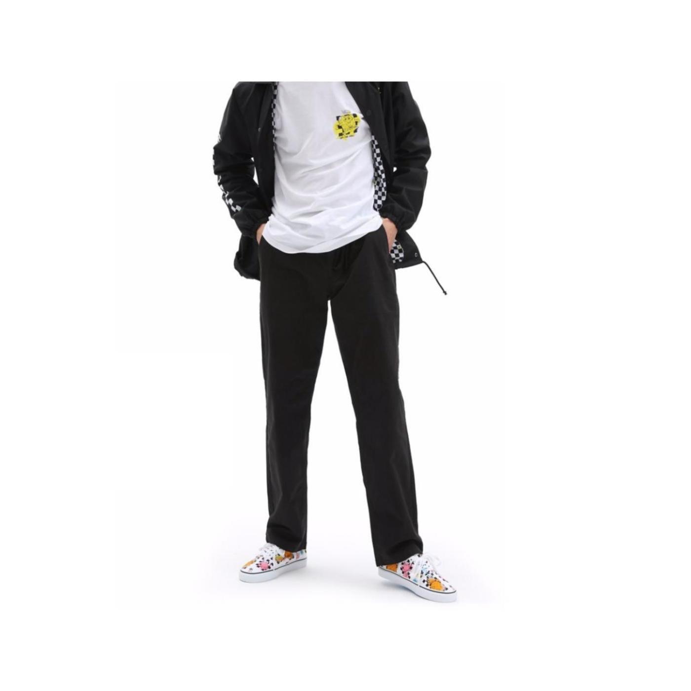 Vans Pantalón Range Negro Holgado Algodón Orgánico Elastano