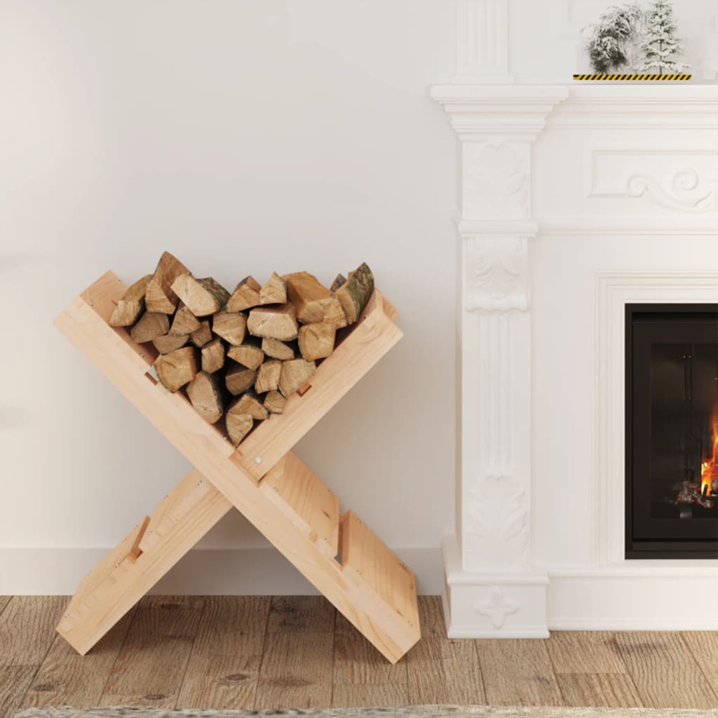 vidaXL Soporte de Leña Chimenea Almacenamiento Color Blanco,  Gris,  Natural y mas
