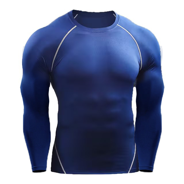 TK Camiseta De Manga Larga De Compresión Para Hombres Camiseta De Entrenamiento Elástica Para Gimnasio Fitness Ejercicio De Correr Deporte Jersey De Deporte