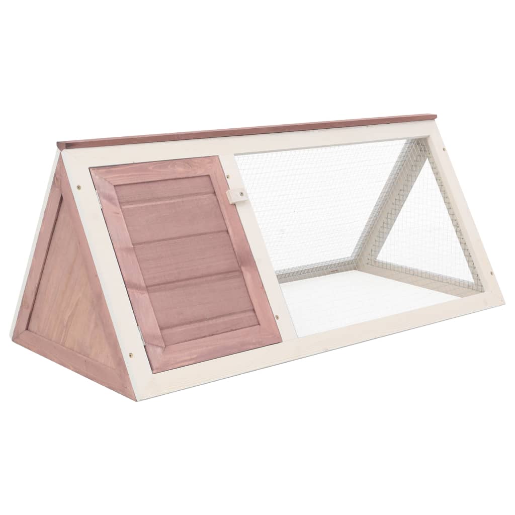 vidaXL Conejera de Madera de Abeto con Acabado en Pintura Jaula para Mascotas Color Gris, Marrón, Rojo y mas