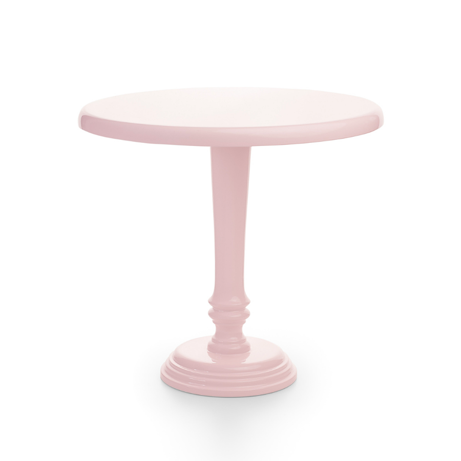 Glotomania - Stand para Tarta Candy Redondo Rosa 30 Cm - Hecho a Mano - Madera Natural - Alta Calidad